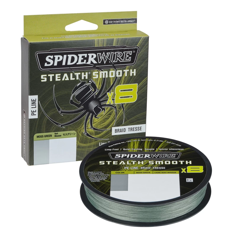 SpiderWire Stealth Smooth Braid 8 Moss Green 150m 1 SpiderWire Stealth Smooth Braid 8 Moss Green 150m