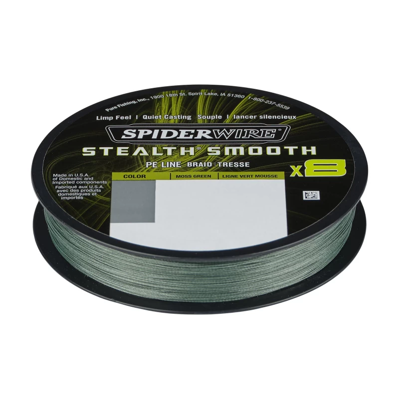 SpiderWire Stealth Smooth Braid 8 Moss Green 150m 3 SpiderWire Stealth Smooth Braid 8 Moss Green 150m – Bild 3