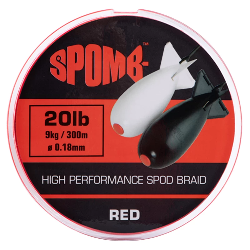 Spomb Braid 300m 9kg/20lb 0.18mm Red 1 Spomb Braid 300m 9kg/20lb 0.18mm Red